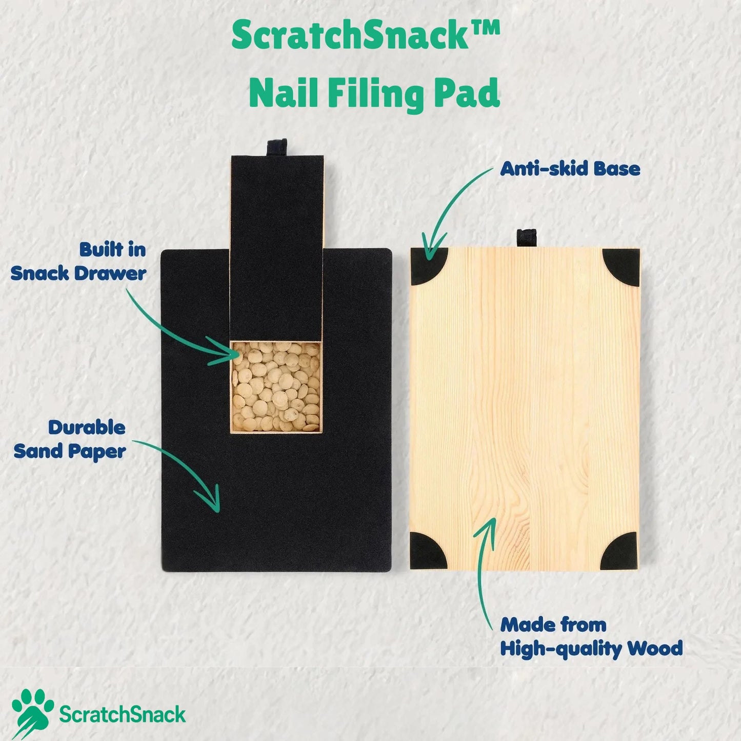 ScratchSnack™ - Nail Filing Pad